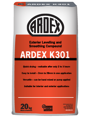 ARDEX K 301  EXTERNAL SELF LEVELLING TOPPING