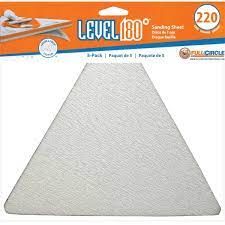 TRIANGLE 220GRIT SANDING SHEET (5PK)