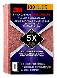 3M DUAL ANGLE SANDING SPONGE 180 GRIT