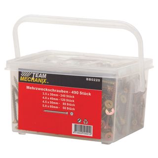 490PC ROBERTSON SCREW ASSORTMENT