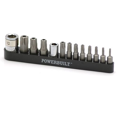 POWERBUILT 13 PIECE TORX BIT SET
