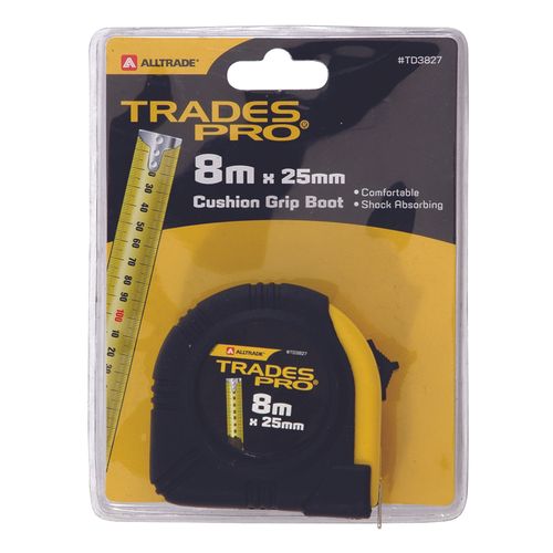 8M X 25MM STEEL TAPE MEASURE