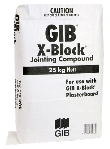 GIB X-BLOCK COMPOUND - 25KG BAG