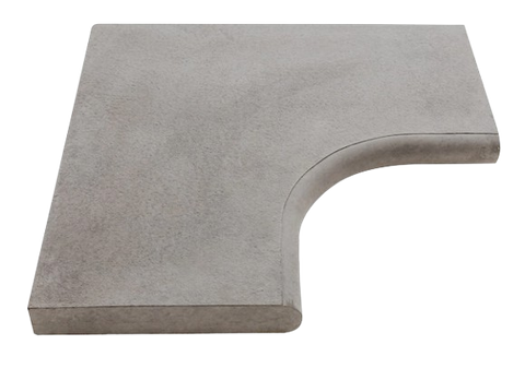 Split Granite Bullnose 250 Int. Corner Standard Paver (Standard Colour)