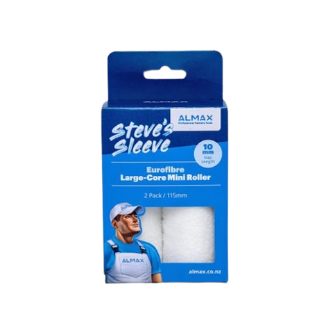 STEVES EUROFIBRE Large-Core Mini Roller 115 x 10mm - pack of 2