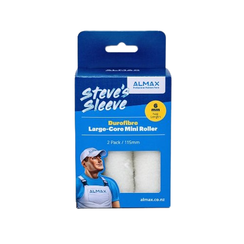 STEVES EUROFIBRE Large-Core Mini Roller 115 x 13mm - pack of 2