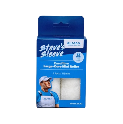 STEVES EUROFIBRE Large-Core Mini Roller 115 x 13mm - pack of 2