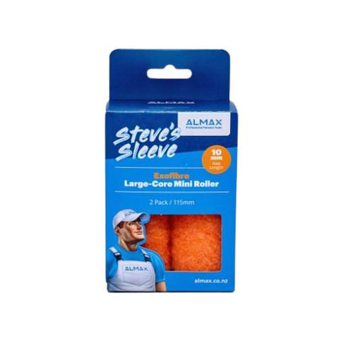 STEVES EXOFIBRE Large-Core Mini Roller 115 x 10mm - pack of 2