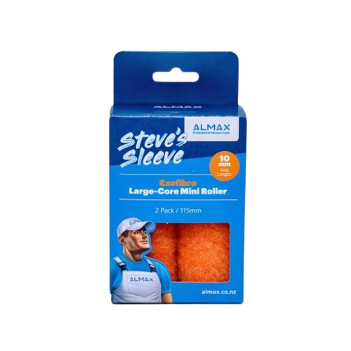 STEVES EXOFIBRE Large-Core Mini Roller 115 x 10mm - pack of 2