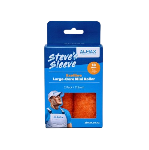 STEVES EXOFIBRE Large-Core Mini Roller 115 x 13mm - pack of 2