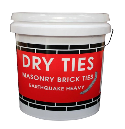 IBP BRICKTIES 115MM GALVANISED BUCKET 250 (35MM SCREWS)