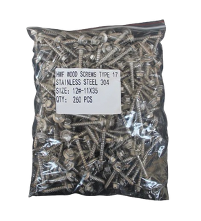 IPB 35MM STAINLESS WOOD SCREWS (260/BAG)