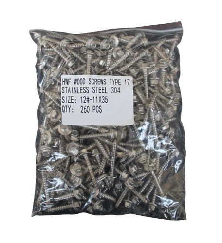 IPB 35MM STAINLESS WOOD SCREWS (260/BAG)