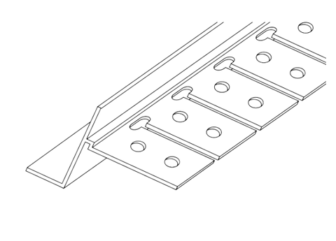 PVC ARCH SHADOWLINE BEAD W/ TEARAWAY STRIP 10MM X 3M