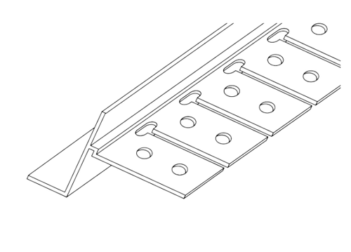 PVC ARCH SHADOWLINE BEAD W/ TEARAWAY STRIP 10MM X 3M