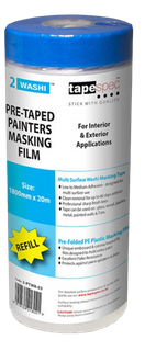 PRE-TAPED 2700mm X 20m  MASKING FILM (DARK BLUE)