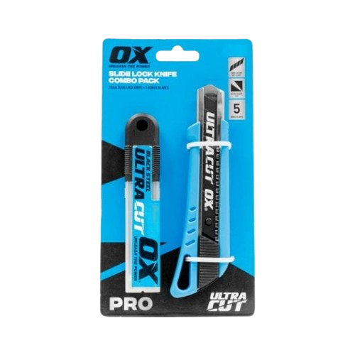 OX PRO SLIDE LOCK KNIFE & BLADE COMBO 25MM