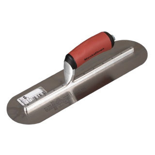 MARSHALLTOWN STEEL ROUND ENDS TROWEL 14" (350MM X 100MM)