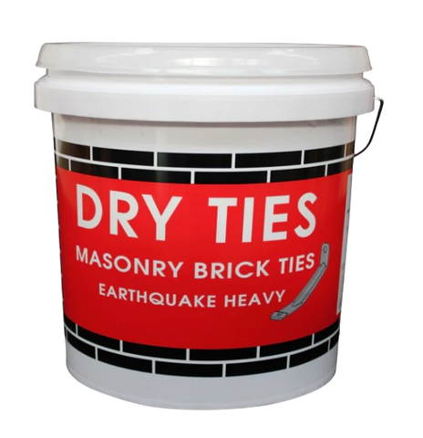 IBP BRICKTIES 115MM STAINLESS BUCKET 250 (35MM SCREWS)