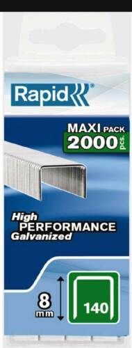 RAPID 140/8MM GALV STAPLE (2000PK)