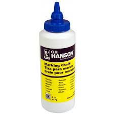 HANSON 4OZ MARKING CHALK - BLUE