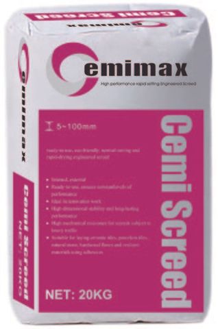CEMIMAX CEMI SCREED HIGH PERFORMANCE RAPID SETTING 20KG