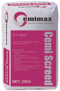 CEMIMAX CEMI SCREED HIGH PERFORMANCE RAPID SETTING 20KG