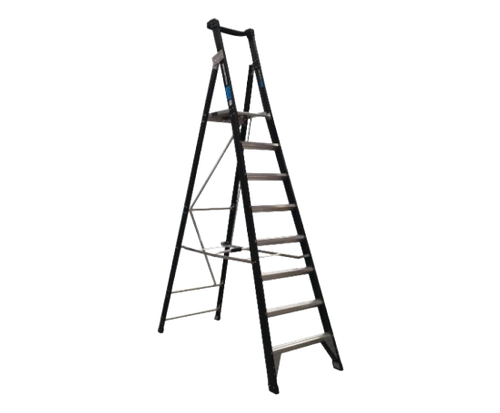 EASY ACCESS 8 STEP FIBREGLASS PLATFORM LADDER