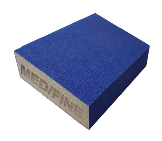 BLUE DUAL ANGLED S/SPONGE (MED/FINE)