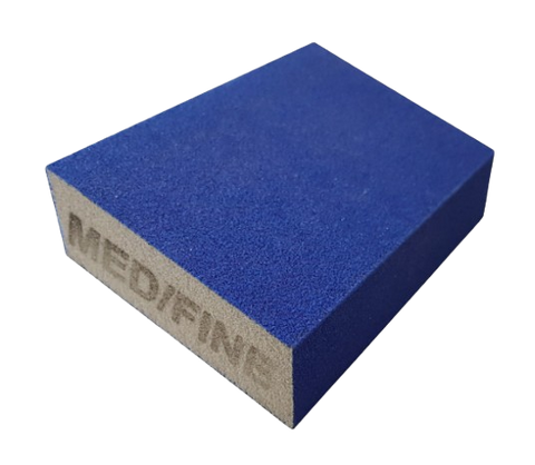 BLUE DUAL ANGLED S/SPONGE (MED/FINE)
