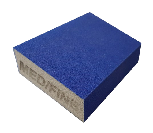BLUE DUAL ANGLED S/SPONGE (MED/FINE)