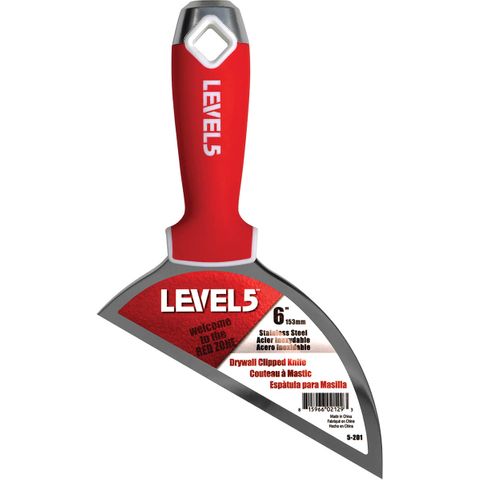 LEVEL 5 S/S DRYWALL CLIPPED KNIFE