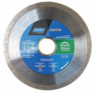 NORTON 105MM CONT.RIM TILE DIAMOND BLADE