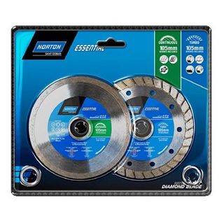 NORTON 105MM TWIN PACK DIAMOND BLADE