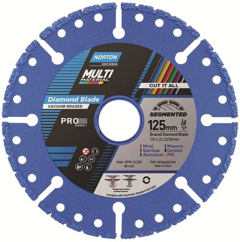 NORTON 100MM MULTI PURPOSE DIAMOND BLADE