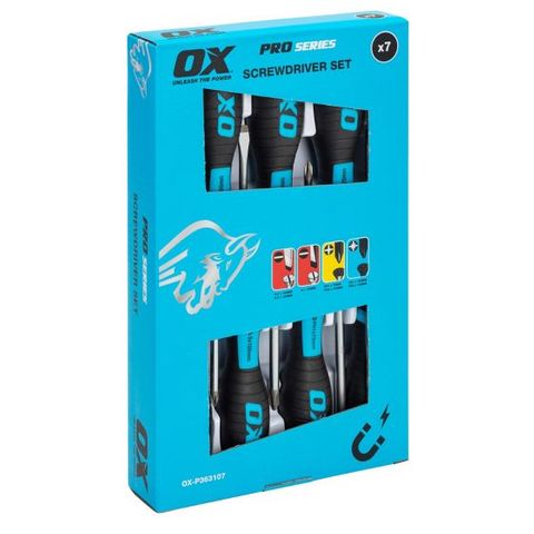 OX PRO 7 PCE SCREWDRIVER SET