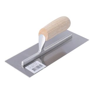 V NOTCH TROWEL 4MM CARBON STEEL 115X280