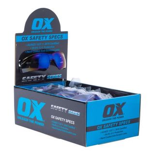 OX safety Glases Blue Mirrored
