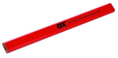 OX TRADE RED CARPENTERS PENCILS 10PK