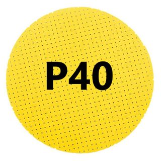 YELLOW VELCRO DISC (40 GRIT)