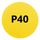 YELLOW VELCRO DISC (40 GRIT)