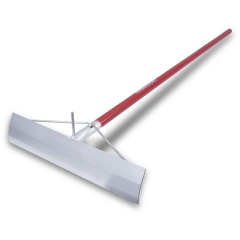 Red Concrete Rake with hook 500mm