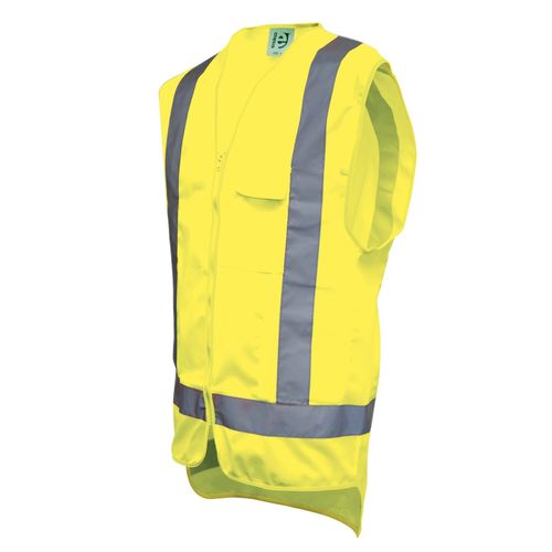 HI-VIS YELLOW SAFETY VEST - 2XL