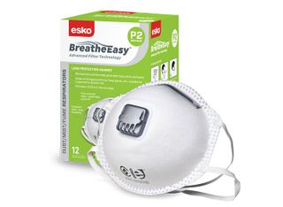 ESKO BREATH EASY P2 VALVED MASK 12PK