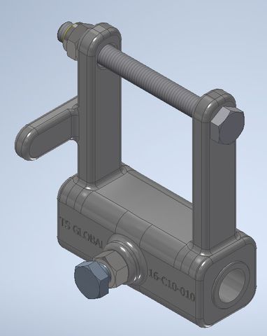 TUFF U Left Hand Mounting Pivot Slide Bracket 48 and 60 dia Poles