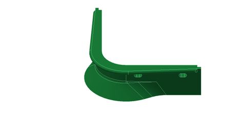 TUFF Vee Plough Torsion Nose Blade Low Friction Green