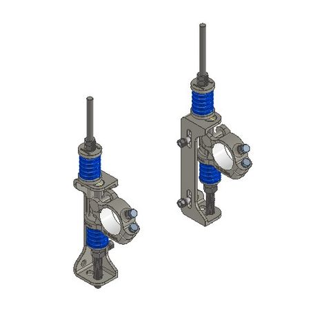 TUFF Slidemount Side Assembly Blue Spring for 73 Dia Poles - Complete