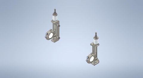 TUFF Slidemount Side Assembly WHITE Spring for 73 Dia Poles - Complete