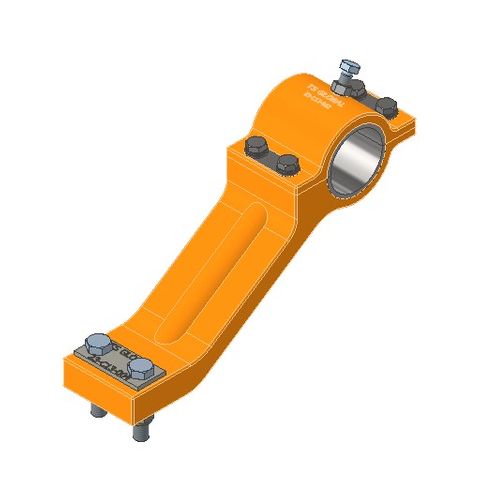 TUFF Vee Plough Torsion HD Tension Strap for 73 Dia Poles