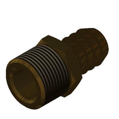 Water Control Board - Hose Tail 3/4" x 3/4" Brass